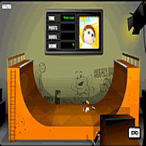 play Half Pipe Skateboarding