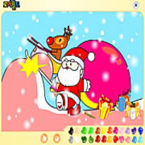 play Santa Claus Painting