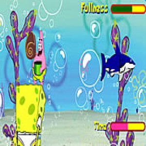 play Sponge Bob Shell Throwing