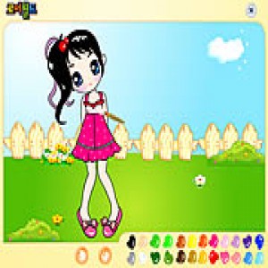 play Garden Girl Painting