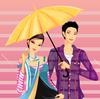 play Sweety Couple Under Rain