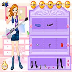 play Guitar Girl Dressup