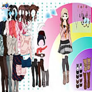 play Rainbow Dressup 3