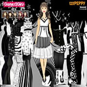 play Leena Black & White Dressup