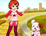 play Cute Girl And Puppy