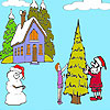 play A Winter Day Coloring