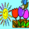 play Sun Bee Coloring