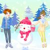 play Kids And Snowman Dress Up