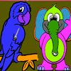 play Parrot And Friend Coloring
