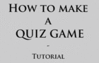 play Quiz Game Tutorial-Glavca