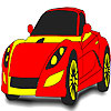 play Superb Red Car Coloring