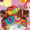 play Rainbow Clown Cake