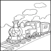 play Train Coloring Book