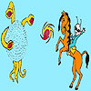 play Alien Cowboy Coloring
