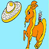 play Space Cowboy Coloring