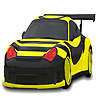 play Fast Striped Car Coloring