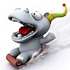play Cute Hippopotamus Slide Puzzle