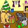 play Doggy Christmas Coloring