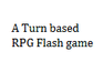 A Turn Based Rpg Flash