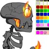 play Taofewa - Fire Skeleton Animation Coloring