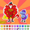play Color Games - Dinosawus Superhero Dinosaurs