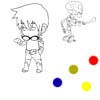 play Taofewa - Chibi Manga Coloring - Kenneth & Skeleton