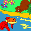 Kid'S Coloring: Funny Fishing