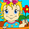 play Lovely Flower Baby Coloring