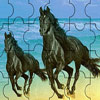 play Black Horses Jigsaw Puzzle