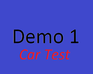 Racing Game Demo (Car Test)