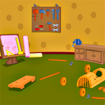 play Wooden Tool Room Escape