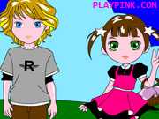 play Romantic Picnic Coloring