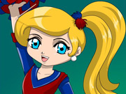 play Pom Pom Cheerleader Coloring