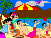play Picnic Coloring