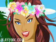 play Hawaiian Beauty Dress Up