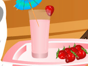 play Make Strawberry Smoothies