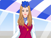 Glamorous Air Hostess