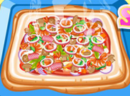 play Hot And Yummy Squared Pizza