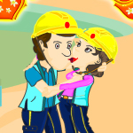 play Kiss In Construction Area