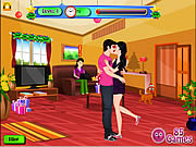 play Romantic Christmas Kissing
