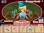 play Clown Girl Carol Dressup