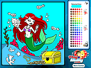 play Mermaid Aquarium Coloring