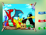 play Pikachu Kids Coloring