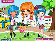 play Cutie Trend School Girl Group Dress Up