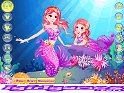 play Pretty Little Mermaid And Her Mom