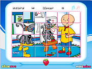 play Caillou Rotate Puzzle