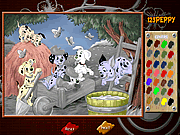play 101 Dalmatians Online Coloring Page