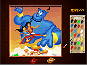 play Aladdin Online Coloring