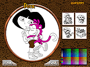 play Dora Online Coloring