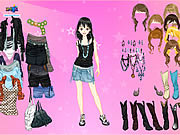 play Pink Star Dress Up